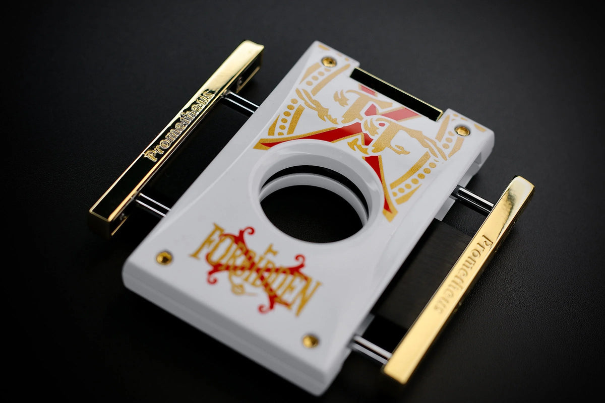 Prometheus Cutter H/FF OpusX Rare Black Lacquer on Gold — Sun of a Gun Cigars, Yuma Arizona