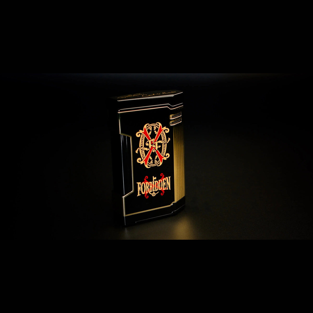Prometheus Lighter FL-Magma/TFE OpusX Rare Black Black/Gold — Sun of a Gun Cigars, Yuma Arizona