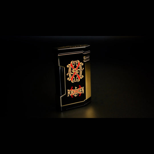 Prometheus Lighter FL-Magma/TFE OpusX Rare Black Black/Gold — Sun of a Gun Cigars, Yuma Arizona