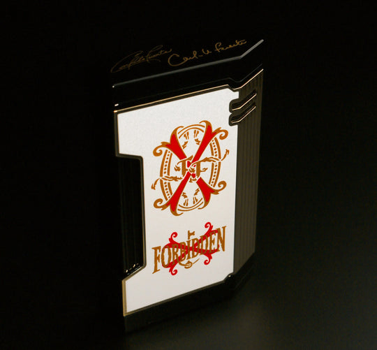 Prometheus Lighter FL-Magma/TFF OpusX Rare Black White/Gold — Sun of a Gun Cigars, Yuma Arizona