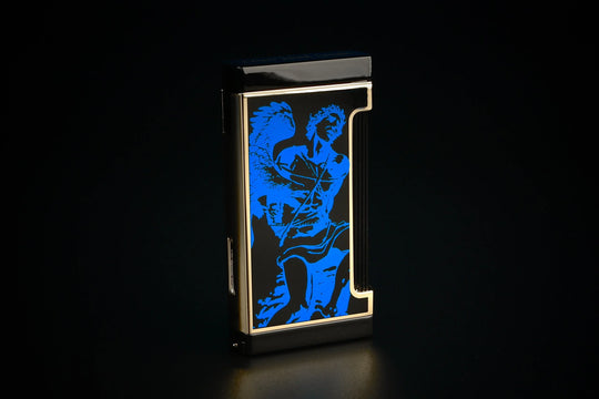 Prometheus Lighter FL-Ultimo/XR1 Never Back Down Blue/Black — Sun of a Gun Cigars, Yuma Arizona