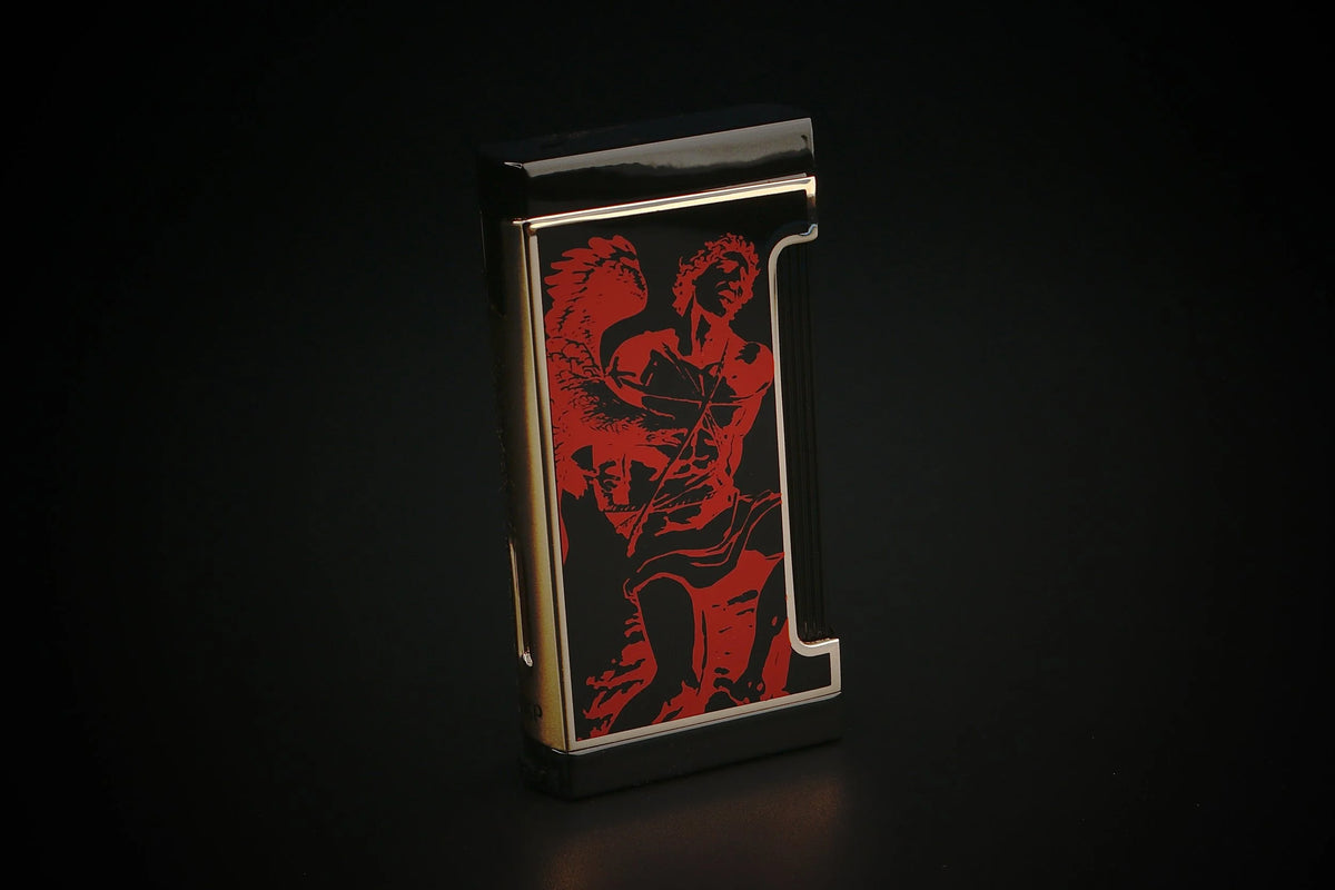 Prometheus Lighter FL-Ultimo/XR2 Never Back Down Red/Black — Sun of a Gun Cigars, Yuma Arizona