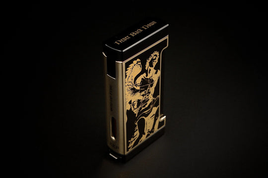 Prometheus Lighter FL-Ultimo/XR3 Never Back Down Gold/Black — Sun of a Gun Cigars, Yuma Arizona