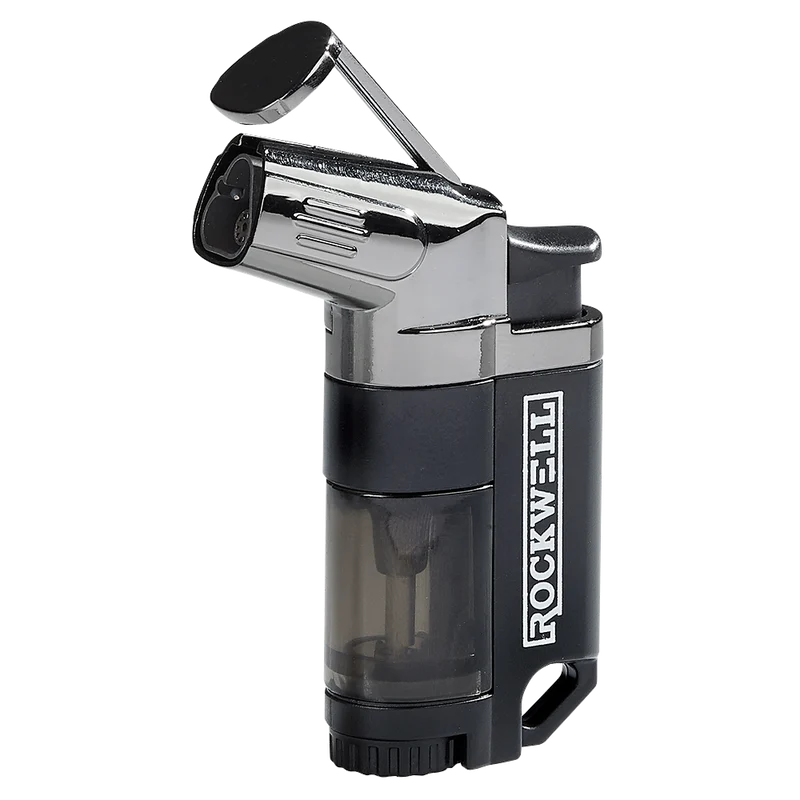 Rockwell Incline Triple Torch lighter, gun metal