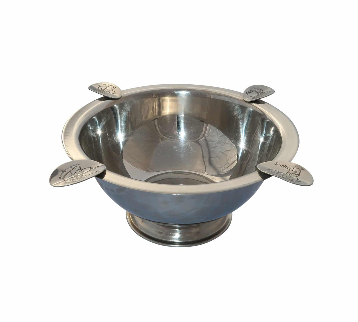 Stinky Ashtray Silver — Sun of a Gun Cigars, Yuma Arizona